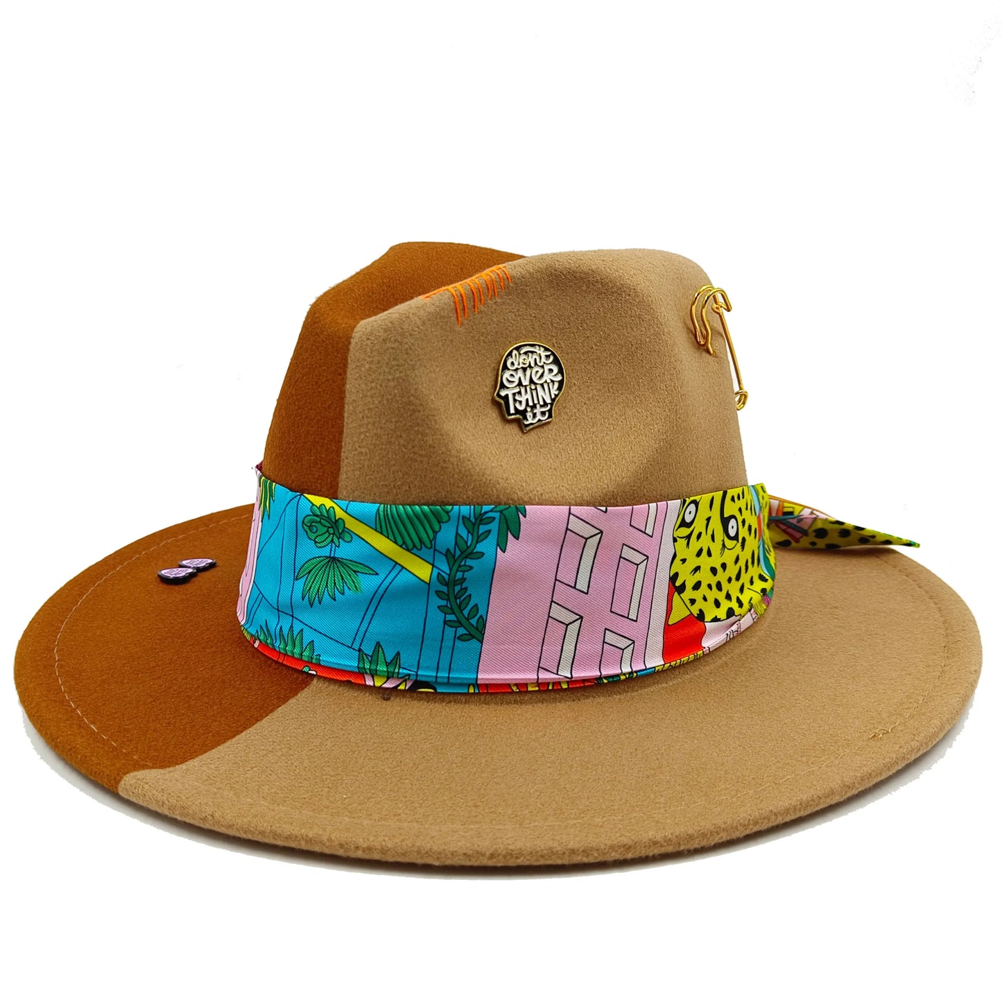 Fedora hat nubuck leather elastic webbing concave top wide brim hat for men and women autumn and winter hat  sombrero hombre