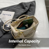 Quilted Pattern Solid Color Pu Handbag With Pendant Decoration, Versatile Noble Women's Crossbody Bag, Fashionable Handbag