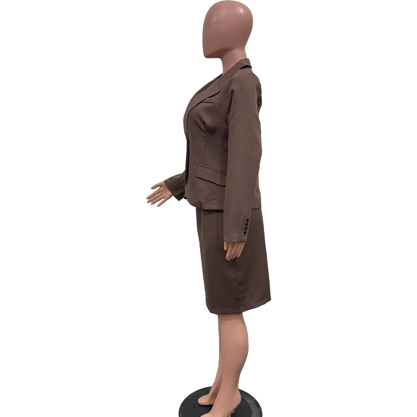 BWQ Women's Set Full Sleeve Button Blazer + Skirts Suit 2025 Winter Casual Streetwear Two 2 Piece Set Africa OL Work Outfits