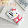 For Samsung Galaxy S24 S23 S22 S21 Plus Ultra S20 FE Silicone Bow Pink Hello Kitty Soft Cover Case