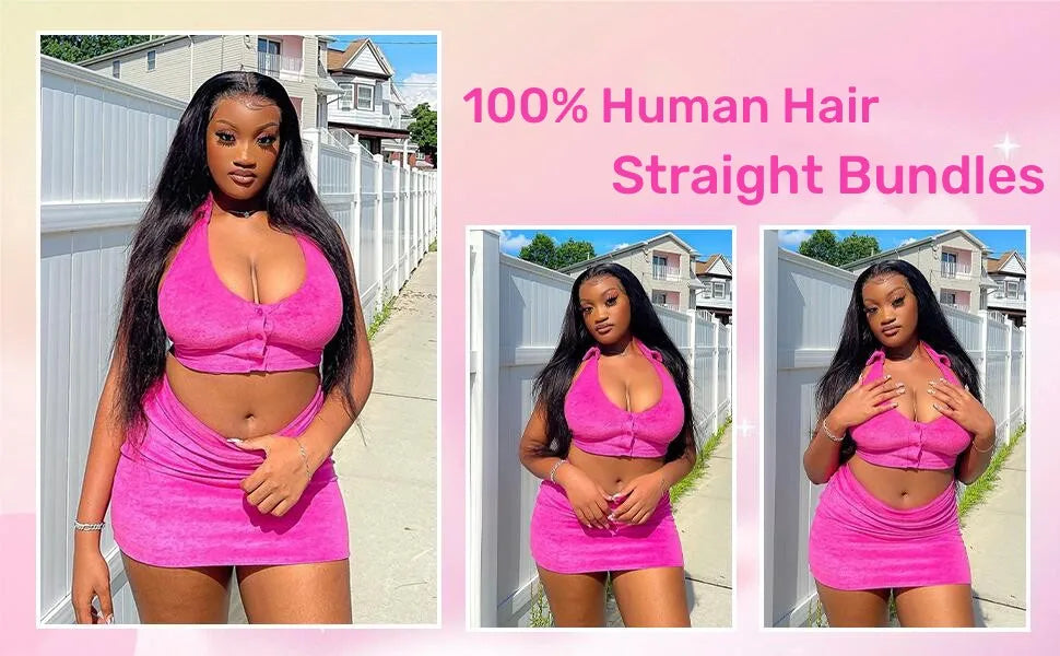 8-32 Inch Bone Straight Human Hair Weave Bundles 12 A Brazilian Natural Color 100% Remy Human Hair Extension 1 3 4 Bundles Weft