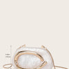 Women Acrylic Clutch Box Handbag Metal Handle Evening Bag Trendy Ladies Shoulder Crossbody Purse for Wedding Prom Cocktail Party