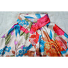 Women Imitation Silk Printed Casual Shirt Top Women Lantern Long Loose Blouse Female Clothes
