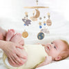 Baby Bed Bell Wood Mobile Toddler Rattles Toys Crib Bell Rattles Boho Style Kids Musical Toys 0-12 Months For Baby Newborn Gifts