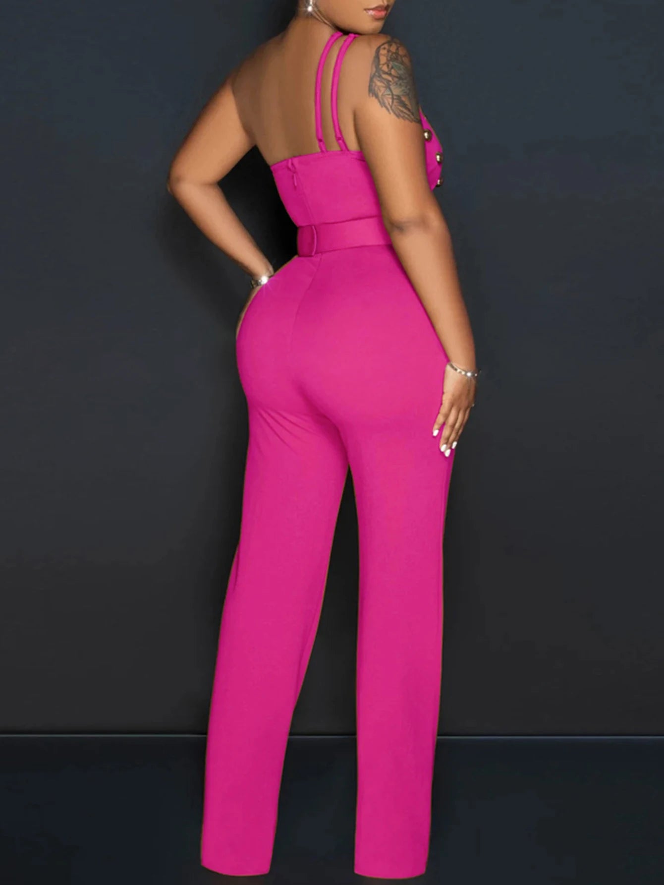Sexy vintage rhinestone bodycon jumpsuit women 2025 summer Pants jumpsuits body birthday party club outfits bodysuit overalls HL