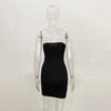 Sexy Strapless Off Shoulder Pinkycolor Bodycon Dress Women Backless Slim Mini Dress Club Party Vestidos