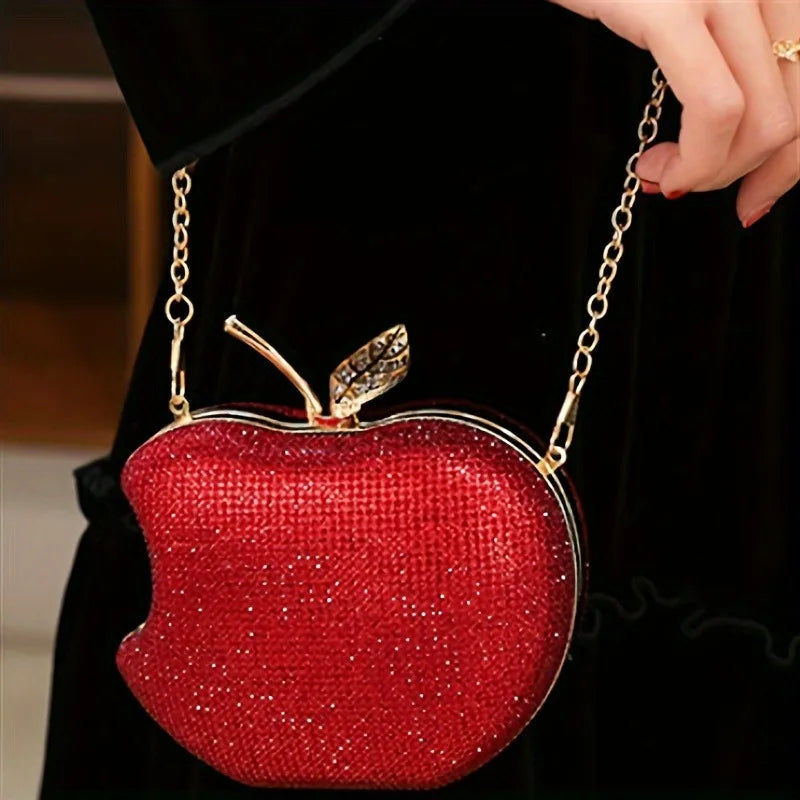 Women's Crystal Evening Bag Female Red Gold Silver Clutch Bags Wedding Diamond Beaded Bag Rhinestone Party Bags Women's Handbags