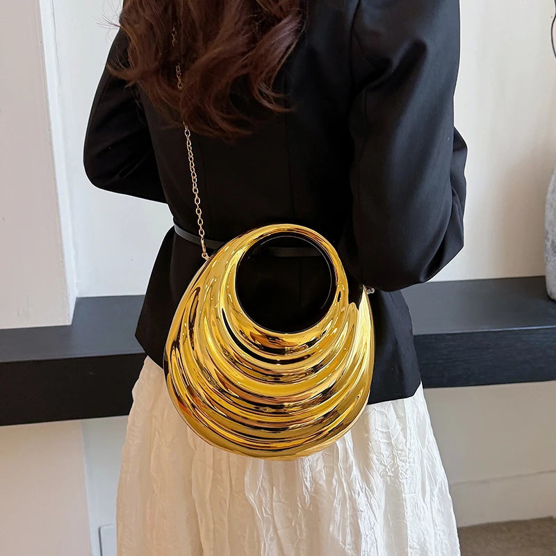Acrylic Evening Clutch Bag Women Luxury Shoulder Bag Handbag And Crossbody Bags Fashion Party Prom Wedding Shiny Design Purse