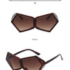 Oversized Square Punk One-piece Sunglasses Women 2024 Luxury Brand Big Frame Shield Sun Glasses For Ladies Wrap Eyewear Goggle