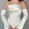 Customized Mermaid Evening Dress Party Classic  Jersey Strapless Dresses Modern Saudi Arabia Available in Colors Celebrity Gowns