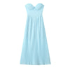 Pure sexy French high-end tube top one-shoulder dress female long seaside holiday pleated skirt