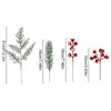 4/12/20Pcs Artificial Pine Needles Berry Set Vine Garland Accessories Christmas Tree Decoration Ornament for Home Decor New Year
