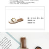Summer Women Slippers Leather Square Toe Women Flats Flip Flops Designer Ladies Slides Sandals Women Shoes Luxury Sandals
