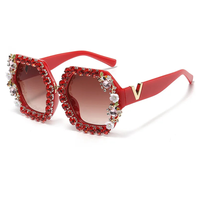 Stylish Diamond Blingbling Sunglasses For Mens Women With Bee 2022 Luxury Brand Designer Rhinestone Sexy SunglassesWomen