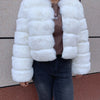 Damenmode Kunstpelzmantel superheiß Herbst Winter Damen kurze Kunstfuchsjacke flauschig hohe Qualität 7XL Damen Pelzmäntel
