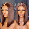 Hot Red Bob Wig 13x4 Lace Front Human Hair Wigs For Women Brazilian Bone Straight Red Colored Lace Frontal Wigs 10 12 14 16 Inch