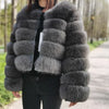 Maomaokong 2025 Natural Real Fox Fur Coat Women Winter Warm Luxury Fur Jacket Detachable Long Sleeves Female Vest Furry Coats