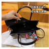 New Birkin Bag Handbag Lychee Grain Large Capacity Advanced Sense Kelly Bag Single Shoulder Crossbody Bag for Women