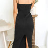 Sexy Women Long Dress Ruched Sleeveless Slim Solid Summer Party Back Split Dress Clubwear Female Vestido Outfits