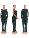 Spring 2 Pieces Set for Woman Pearl Top with Sleeves Pants Suit Women Outfit Elegant Classy Evening Wholesale Dropshipping