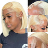 210% Density Vietname Super Double Drawn Bone Straight 13x4 Frontal Bob Wig with 100% Human Hair 613 Honey blond For Black Women