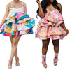 Outfits Dress Summer Sexy Floral Sling Dress Dresses For Woman Summer Clothing Layered Block Printe Suspender Dresses