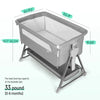 Bassinet for Babies Large Volume and Mobile with Storage Basket Bedside Sleepers for 0 to 6 Months Baby Infants