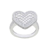 Full Micro Paved CZ Hollow Heart Ring High Quality Iced Out Bling Cubic Zirconia For Women Girlfriend Valentines Finger Jewelry