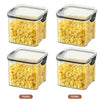 2/4PCS Sealed Jars Sets Stackable Kitchen Grain Srorage Sealed Containers Fridge Fresh Keep Boxes Seasoning Set Multigrain Tank
