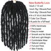 14 12 inch Butterfly Faux Locs Crochet Hair Braids Pre looped Distressed Goddess Butterfly Soft Locs Crochets Braids Cheveux Lok