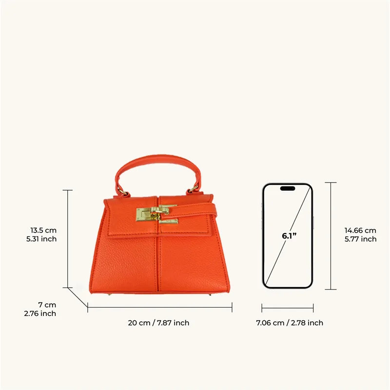 2025 New Orange Color JW PEI Women's Handbag Elise Designer Fashion  Tote Bag Small Square Crossbody Bag Premium Women Bag