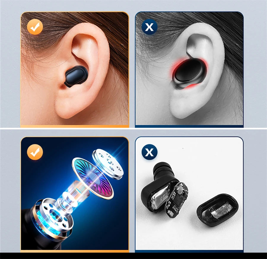E7S TWS Wireless Headphones Bluetooth Earphones HIFI Lossless Sound Headsets Sport Waterproof Earbuds For All Smartphones