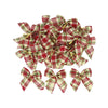 20/10pcs Linen Christmas Bow Decoration Christmas Tree Hanging Ornaments Bowknot For Xmas Wreath New Year 2024 Navidad Gifts Bow