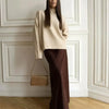 Wolfeel Casual Satin Women'S Skirt Spring Summer Fashion Loose High Waist Maxi Skirts Elegant Simple Slik Fishtail Skirt
