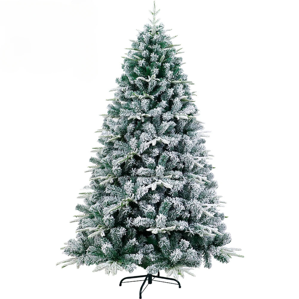 Artificial Christmas Tree PE+PVC Material Snow Spray Fusing Christmas Tree 120cm to 210cm Family Christmas Atmosphere Decoration