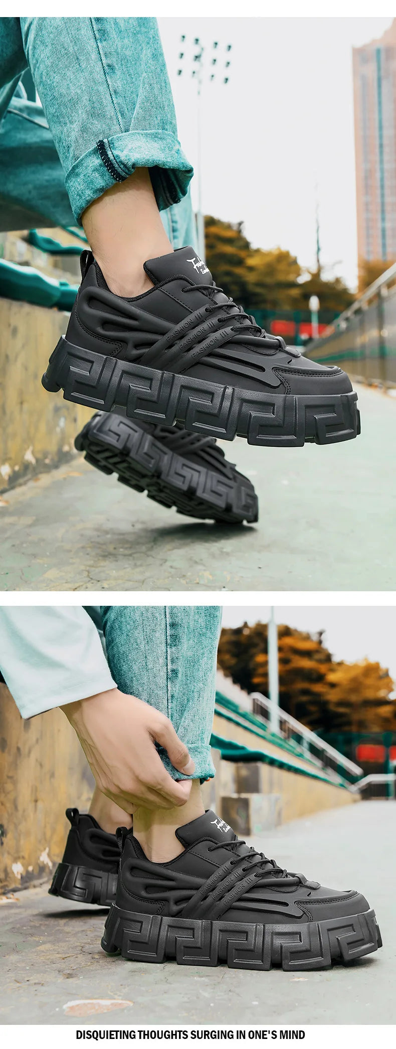 Casual Shoes For Men Street Style Walking Shoes Sneakers Thick Bottom Running basketball Shoes Male 2023 Vulcanized Sneakers Men