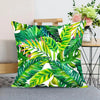 45cm Cushion Case Removable Polyester Green Plant Print Pillowcase Tropical Leaf Cactus Monstera Throw Cushion Cover Home Decor