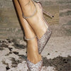 Luxury Crystal Sequined Women Pumps Elegant Thin High heels Spring Summer Fashion Chains Party Shoes Sexy Wedding Bridal Shoes