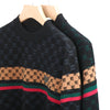 Brand 2023 Autumn High End Mens Velvet Knit Sweater Tops Designer Classic Casual Wool Pullover Fashion Soft Warm Winter Clothing