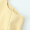 TRAFZA Women Fashion Suit Yellow V-Neck Sleeveless Belt Sngle Breasted Tops+High Waist Pocket Belt Long Skirts Female Summer Set