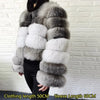 Maomaokong 2025 Natural Real Fox Fur Coat Women Winter Warm Luxury Fur Jacket Detachable Long Sleeves Female Vest Furry Coats