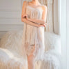 Sexy Pajamas Women's Lace Slip Dress Loose Dresses Nightgown Sleeping Summer Clothing Silk New Sexxy Nightie 2024 Pajama New