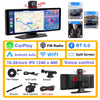 Develuck 10.26" Car DVR 350° Adjustable Carplay Android Auto Dash cam 4K Front&1080P Rear Camera Voice Control WIFI Dual lens FM