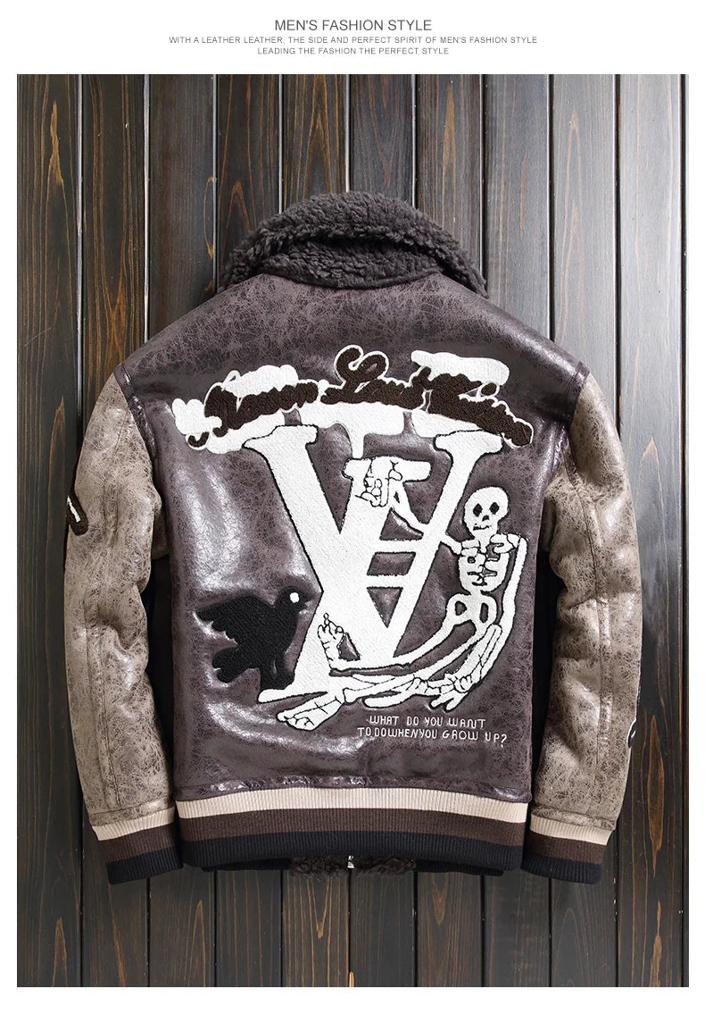 Sheep Fleece Coat for Men 2024 Fur Clothing Male Particle Wool Thick Lamb Fur Jacket Men's Winter Coats and Jackets Casaco FCY