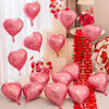 60-5PCS Red Heart Foil Balloons Inflatable Helium Balloon DIY Birthday Party Ornaments For Valentine's Day Wedding Party Gifts