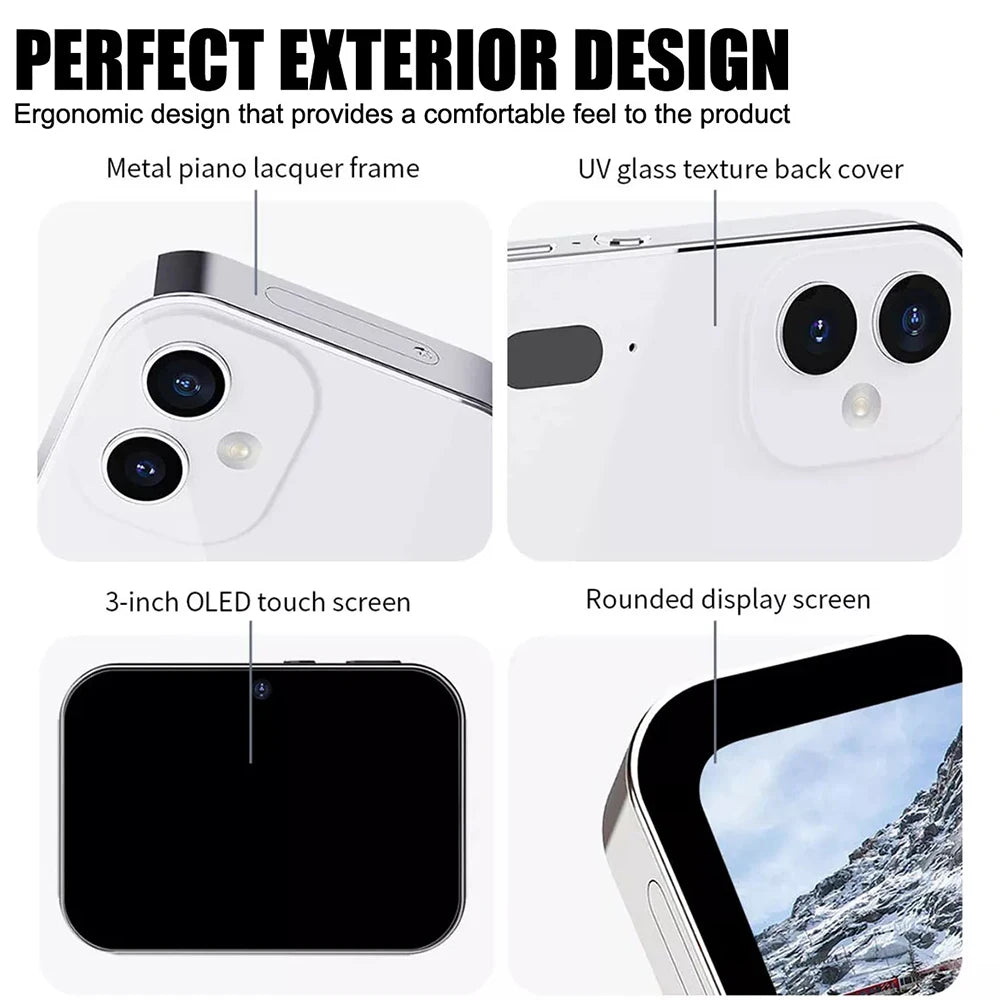 64GB D6 Digital Camera 4K HD Camera Recorder Music Player Touch Control Screen Vlogging Camera Night Vision 64MP Camcorder