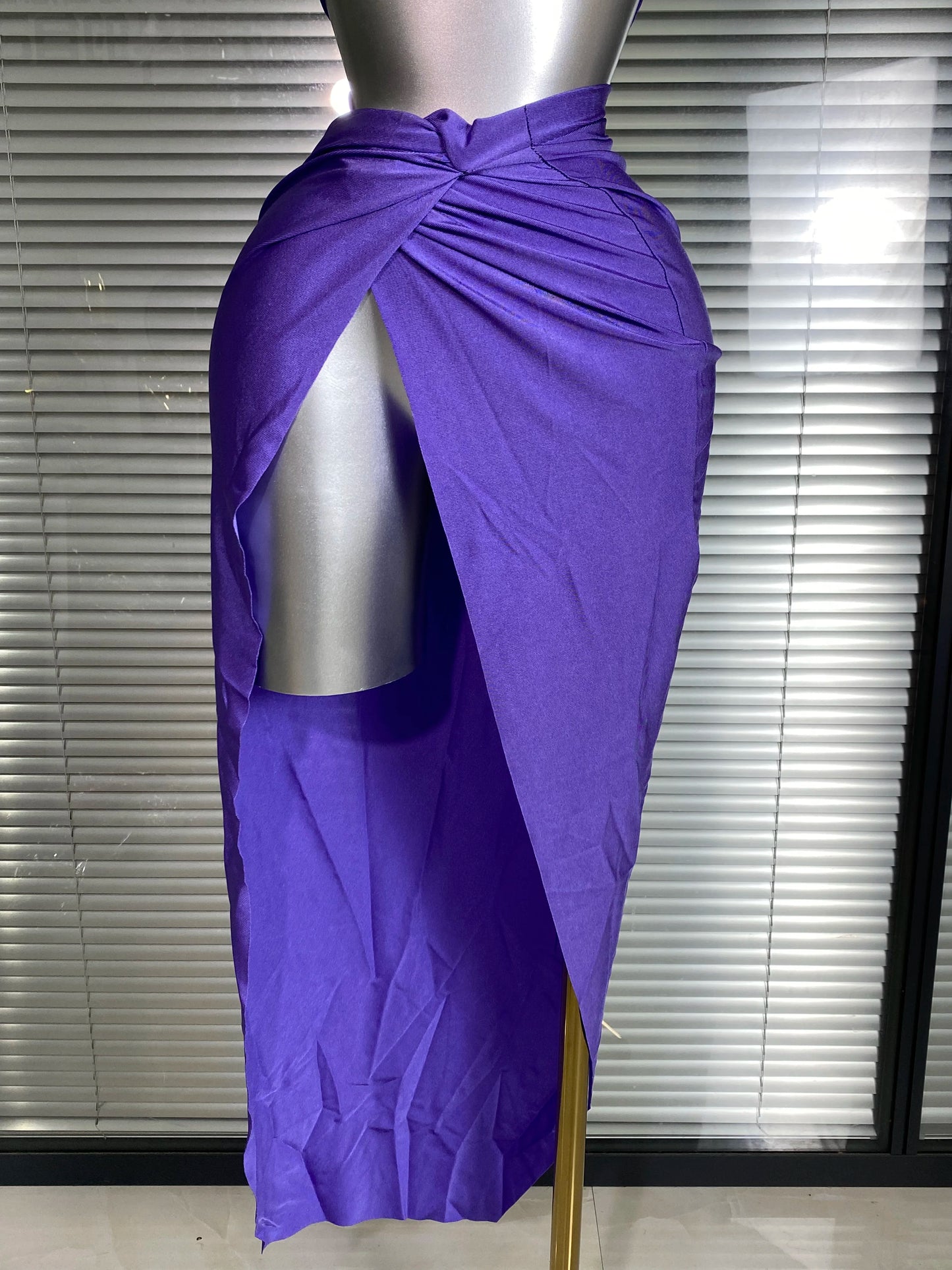 New Women Sexy Two Pieces Set Stretched Crystal Diamonds Night Club Skirt Suits Laced Singer Dancer Stage Performance Costume