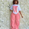2 Piece Women Set Dashiki African Clothes Summer Autumn New Fashion Short Sleeve Top And Pants Suit Party Lady Matching Sets