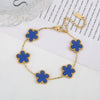 Color jewelry clover stainless steel new plant five-leaf flower bracelet hot jewelry jewelry gifts for women