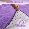 Fluffy Bedroom Rug Carpet Shaggy Fuzzy Rugs for Bedroom Thick Black Area Rugs for Living Room Rugs  for Girls Boys